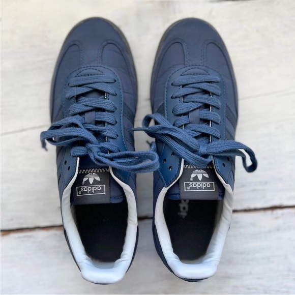 Adidas SAMBA OG Nylon Mens 7 /Womens 8.5 Preloved Ink Blue Sneakers Shoes IG6169 - Picture 6 of 13